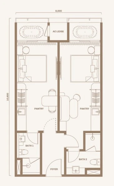 Type B3 Dual Key Floor Plan
