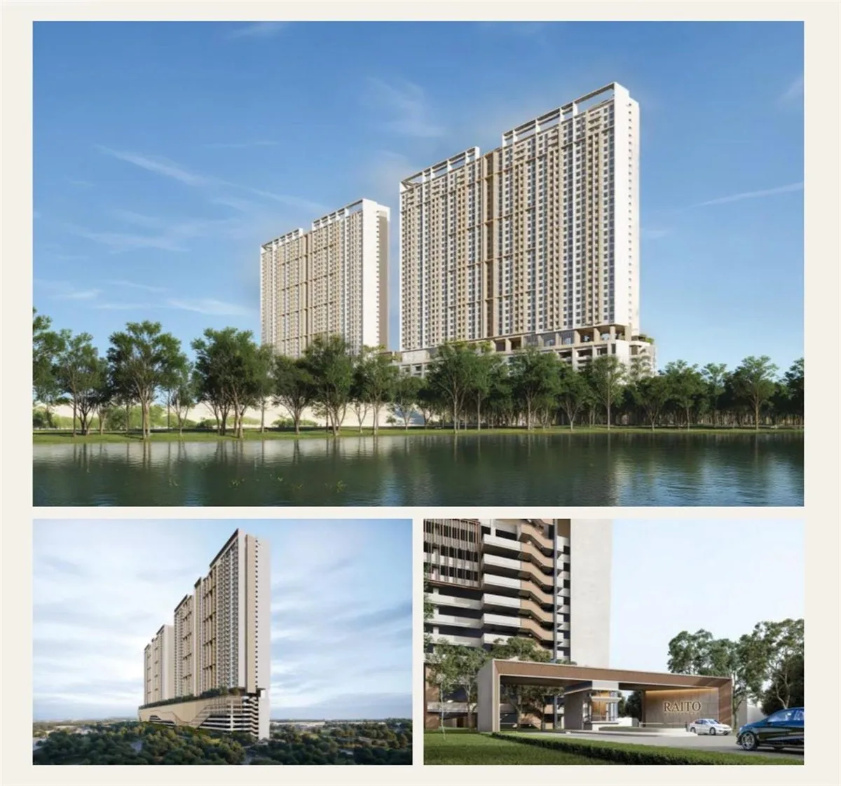 Hanya Wahyu lakeside twin towers — official render