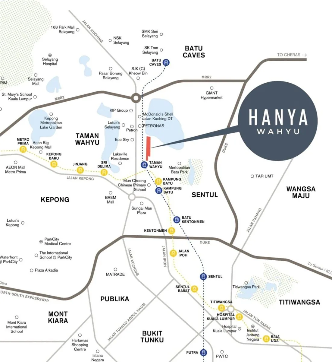 Hanya Wahyu official location map