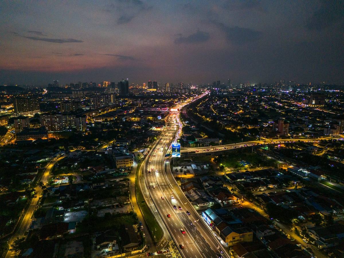 OKR Night Aerial KL Skyline